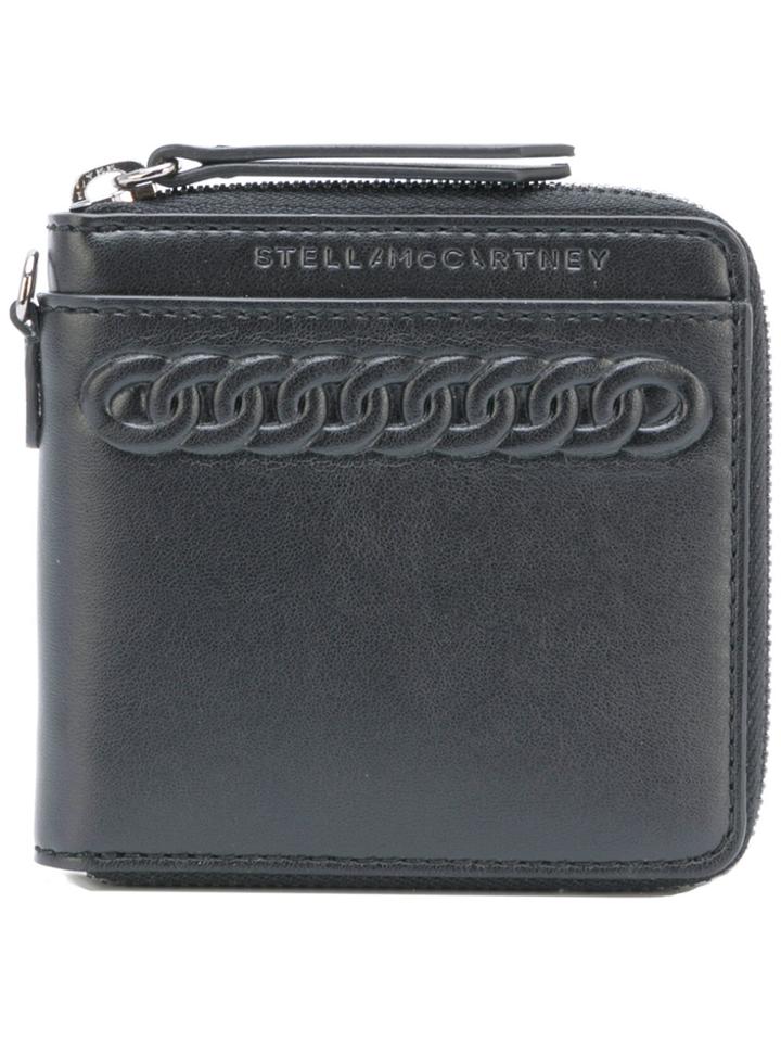 Stella Mccartney Embossed Zip Wallet - Black