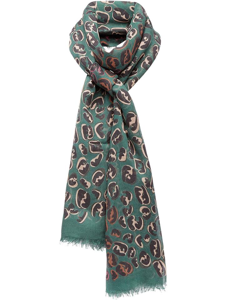 Fendi Splash Ff Maxi Stole Scarf - Green