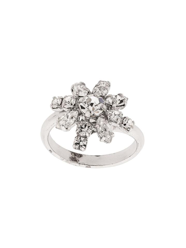 Christian Dior X Susan Caplan 1990's Archive Floral Crystal Ring -