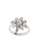 Christian Dior X Susan Caplan 1990's Archive Floral Crystal Ring -