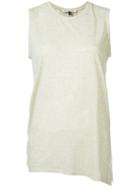 Halston Heritage - Draped Tank Top - Women - Linen/flax/polyester - S, Nude/neutrals, Linen/flax/polyester