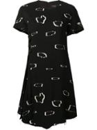 Proenza Schouler Abstract Print Dress, Women's, Size: 6, Black, Viscose