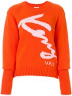 Kenzo Knitted Logo Jumper - Yellow & Orange