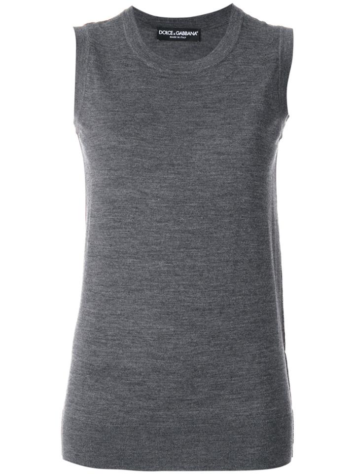 Dolce & Gabbana Knit Tank Top - Grey