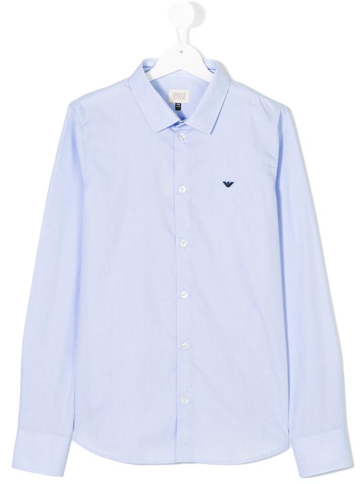 Armani Junior Logo Shirt - Blue
