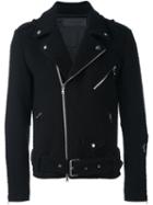 Route Des Garden Wool Biker Jacket, Men's, Size: 52, Black, Viscose/wool