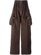 Rick Owens 'pannier' Cargo Trousers, Men's, Size: 48, Brown, Cotton