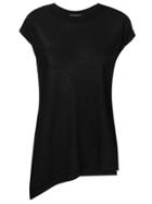 Roberto Collina Short Sleeved Knitted Top - Black