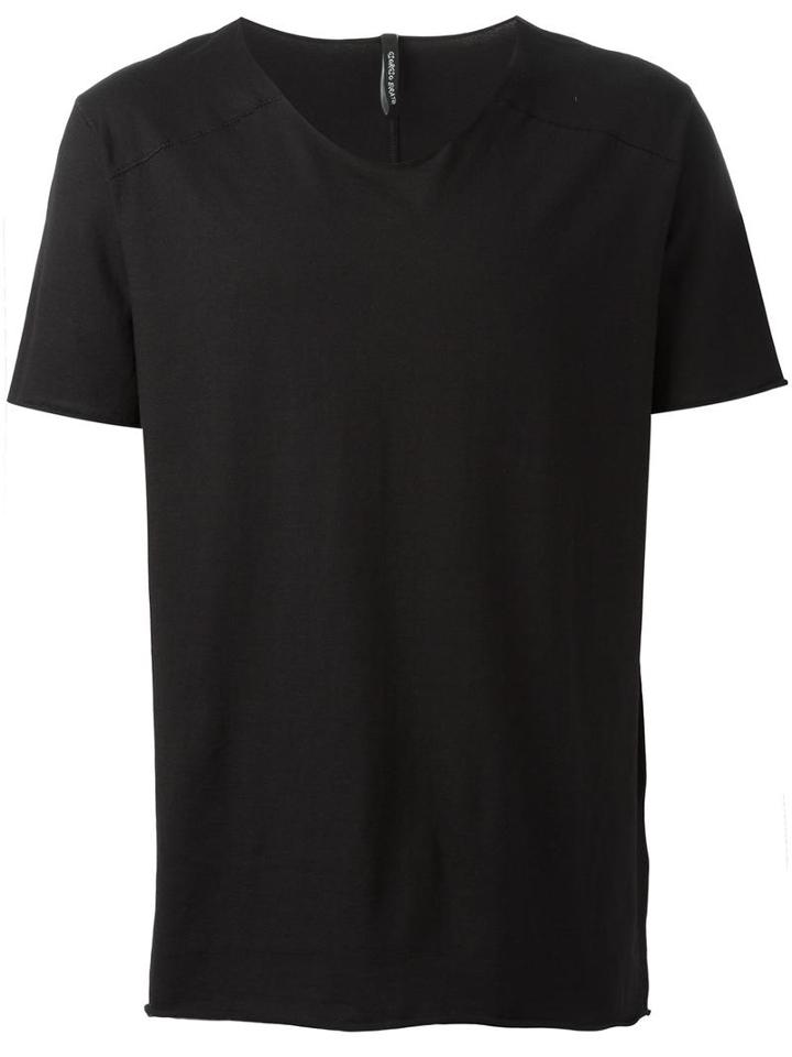 Giorgio Brato Flared T-shirt, Men's, Size: Xl, Black, Cotton