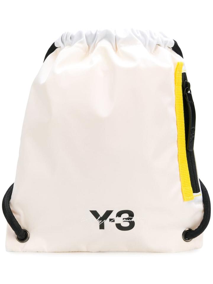 Y-3 Mini Logo Backpack - White