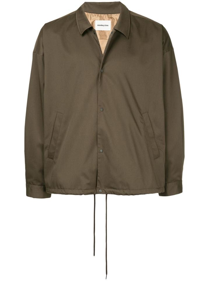 Monkey Time Plain Shirt Jacket - Brown