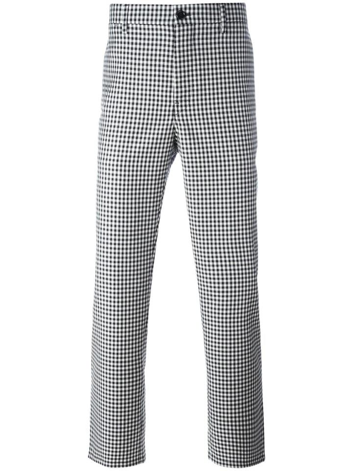 Golden Goose Deluxe Brand Gingham Check Trousers - Black
