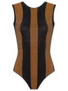 Haight Striped Swimsuit - Black