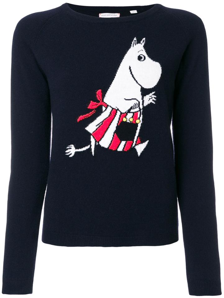 Chinti & Parker Dashing Moomin Mamma Jumper - Blue