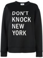 Dkny Graphic Print Sweatshirt, Women's, Size: Xs, Black, Polyester/spandex/elastane/viscose