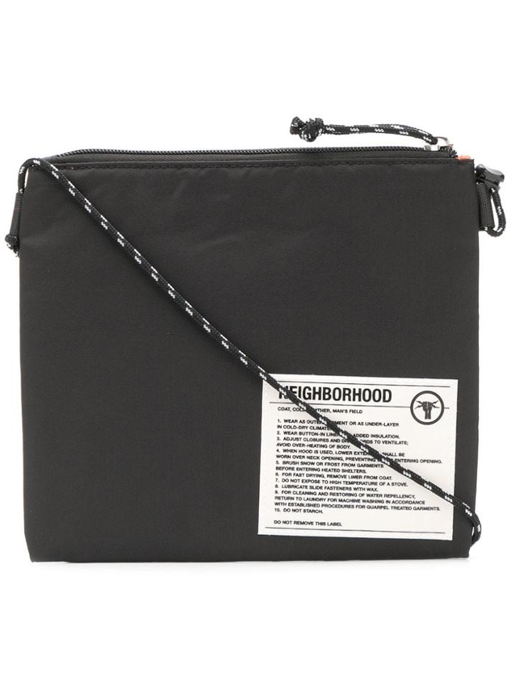 Neighborhood Sacoche Shoulder Bag - Black