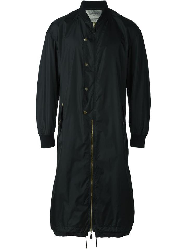 Casely-hayford Long Bomber Style Single Breasted Coat