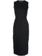 The Row Sleeveless Scuba Knit Dress, Women's, Size: M, Black, Nylon/spandex/elastane
