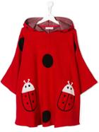 Stella Mccartney Kids Teen Ladybug Knit Cape - Red