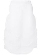Issey Miyake Midi Pleated Skirt - White