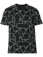 Les Hommes Arrow Print T-shirt - Black
