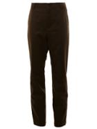 Sacai Straight Leg Trousers, Men's, Size: 2, Green, Cotton/wool