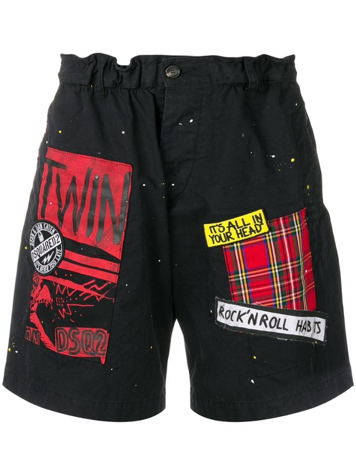 Dsquared2 It's All In Your Head Shorts - Black