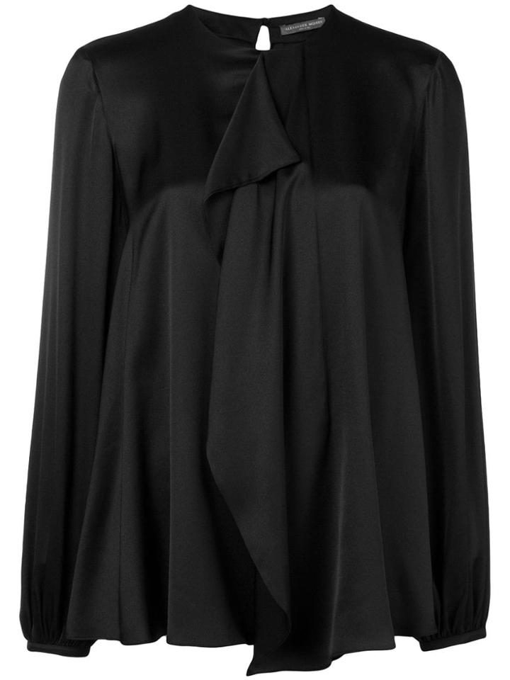 Alexander Mcqueen Loose Fit Blouse - Black