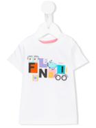 Fendi Kids - Monster Print T-shirt - Kids - Cotton/spandex/elastane - 3 Mth, Infant Girl's, White