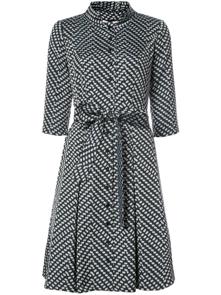 Carolina Herrera Spotted Belted Dress - Black