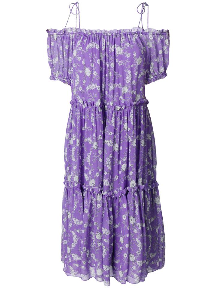 Ulla Johnson Off-the-shoulder Floral Dress - Pink & Purple