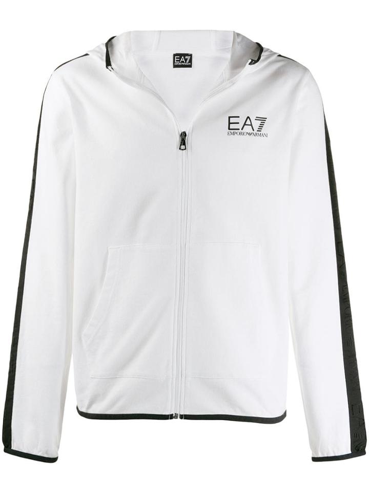 Ea7 Emporio Armani Hooded Sweatshirt - White