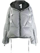 Khrisjoy Hooded Puffer Jacket - Silver