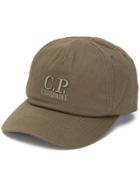 Cp Company Logo Embroidered Cap - Green
