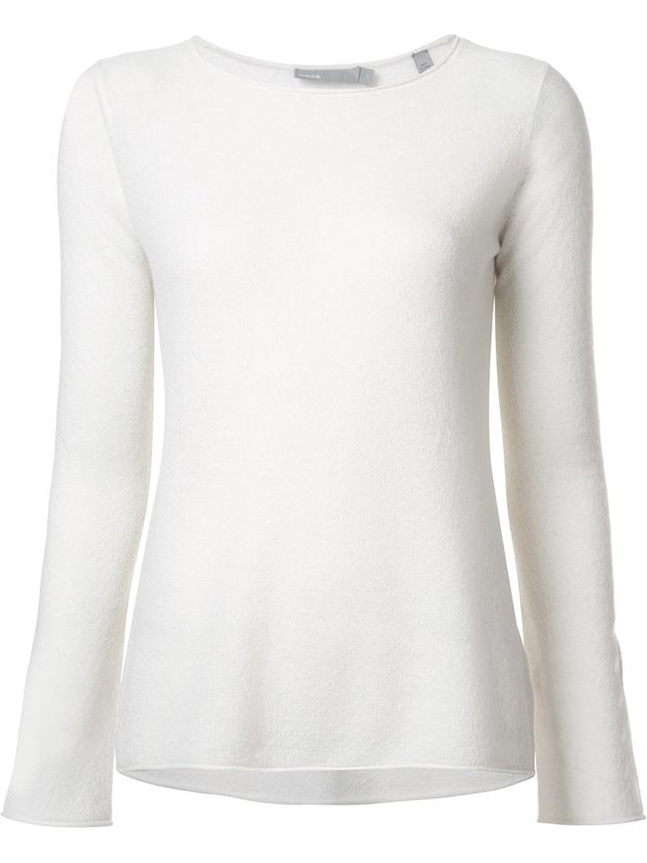 Vince Classic Jumper, Women's, Size: Medium, White, Cashmere