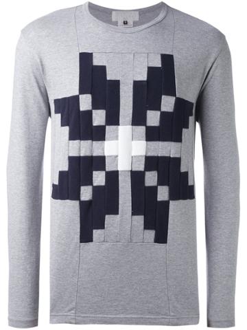 Ganryu Comme Des Garcons Geometric Motif Sweatshirt - Grey