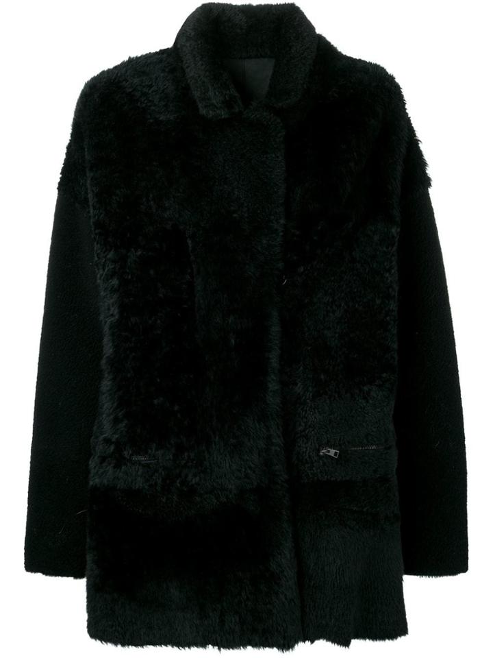 Liska Atlantide Midi Coat - Black