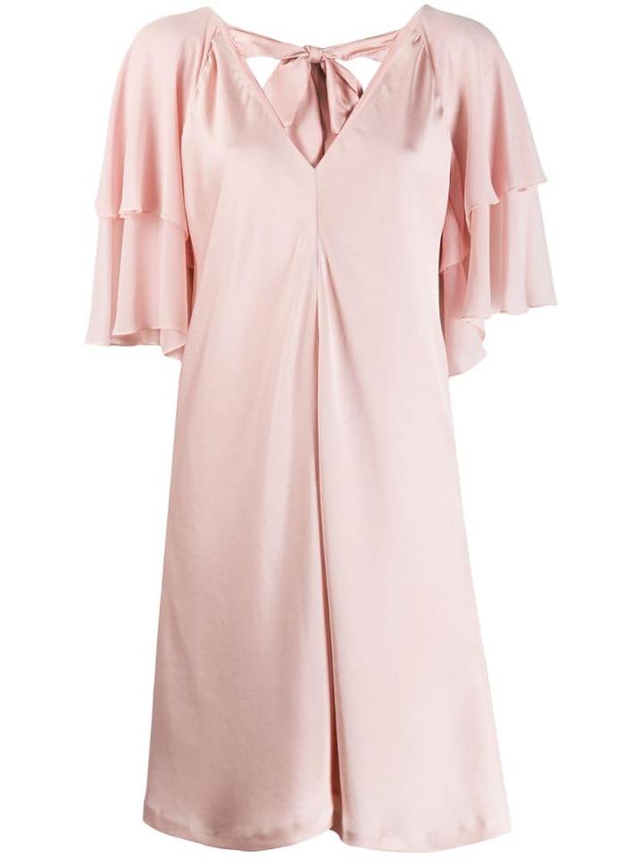 Liu Jo Ruffled-sleeve Mini Dress - Pink