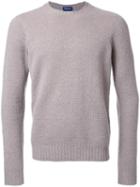 Drumohr Crew Neck Jumper, Men's, Size: 54, Grey, Wool