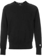 Champion Front Pocket Sweatshirt, Men's, Size: L, Black, Cotton