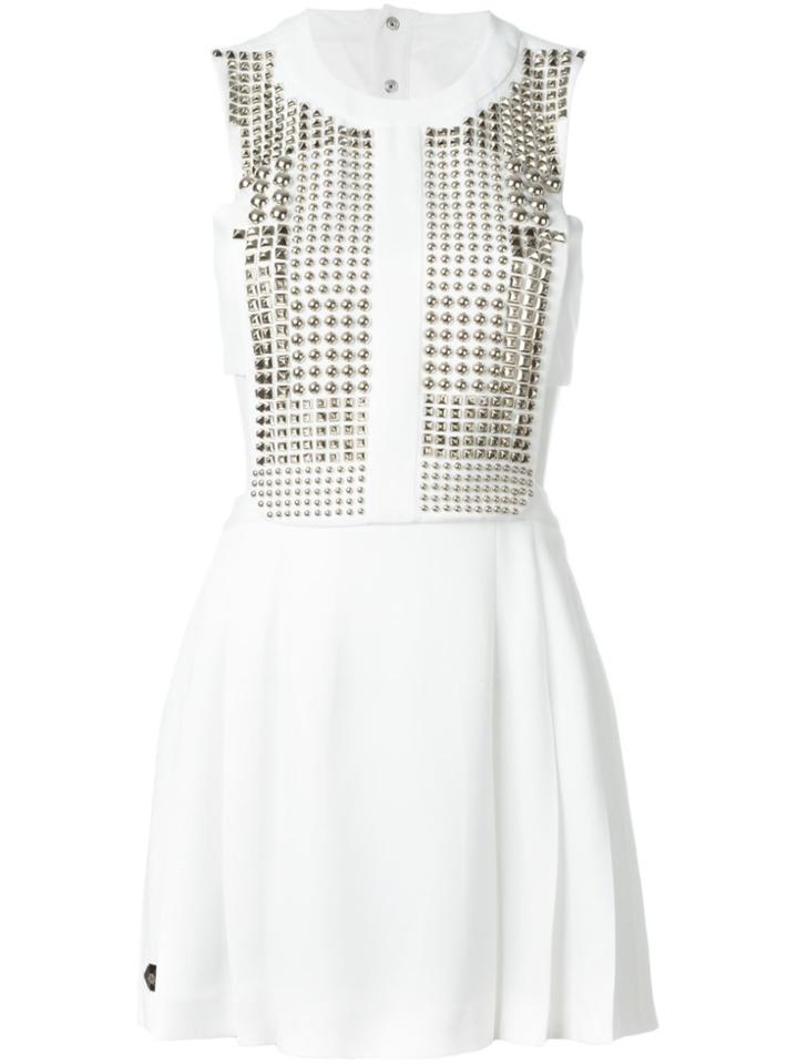 Philipp Plein 'fallen Angel' Dress - White