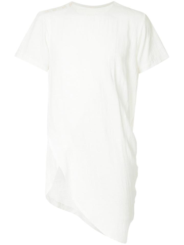 A New Cross Asymmetric T-shirt - White