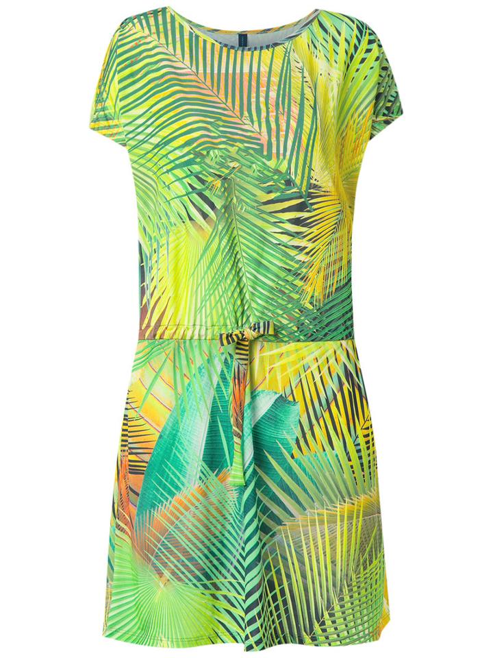 Lygia & Nanny - Beach Dress - Women - Polyester/spandex/elastane - 44, Women's, Yellow/orange, Polyester/spandex/elastane