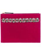 Marni Crystal Embellished Clutch - Pink & Purple