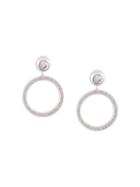 Eddie Borgo Crystal Embellished Circle Drop Earrings