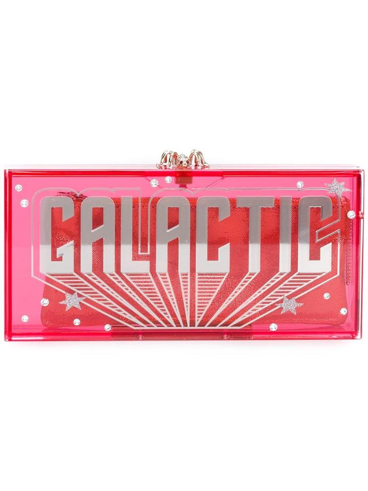 Charlotte Olympia 'galactic Penelope' Clutch - Pink & Purple