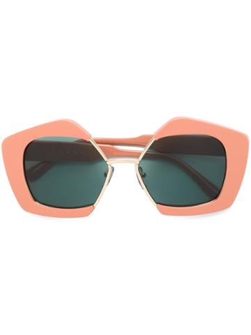 Marni Eyewear 'edge' Sunglasses - Pink & Purple