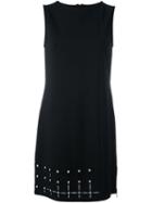 Versus Studded Panel Detail Dress, Women's, Size: 38, Black, Viscose/polyamide/spandex/elastane