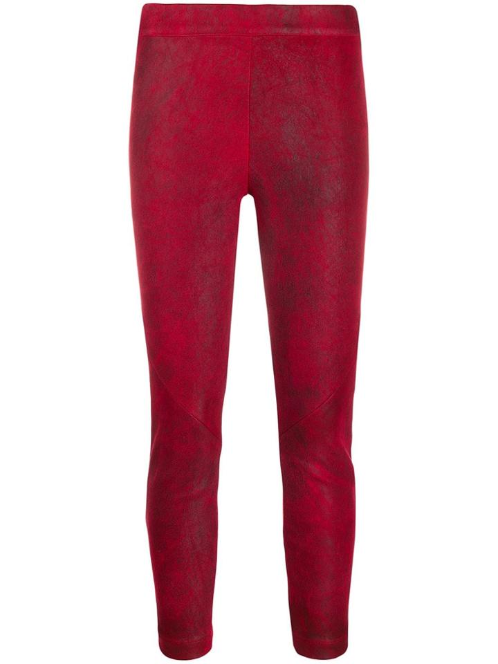 Ann Demeulemeester Julius Skinny Trousers - Red