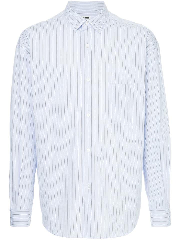 H Beauty & Youth Striped Long-sleeve Shirt - Blue